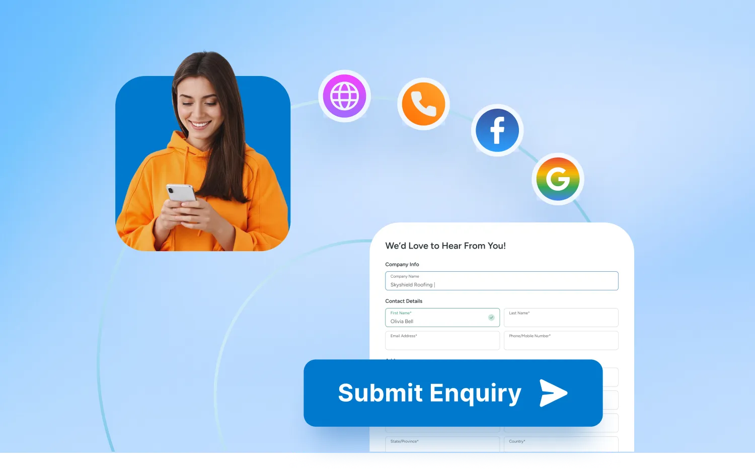 Capture and convert leads with Ascora