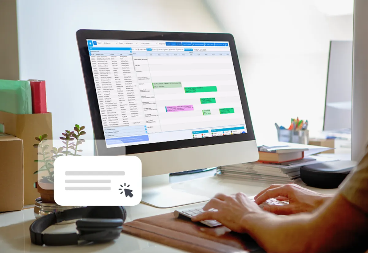 Drag and drop scheduling is available from everywhere, even on your iPad.
