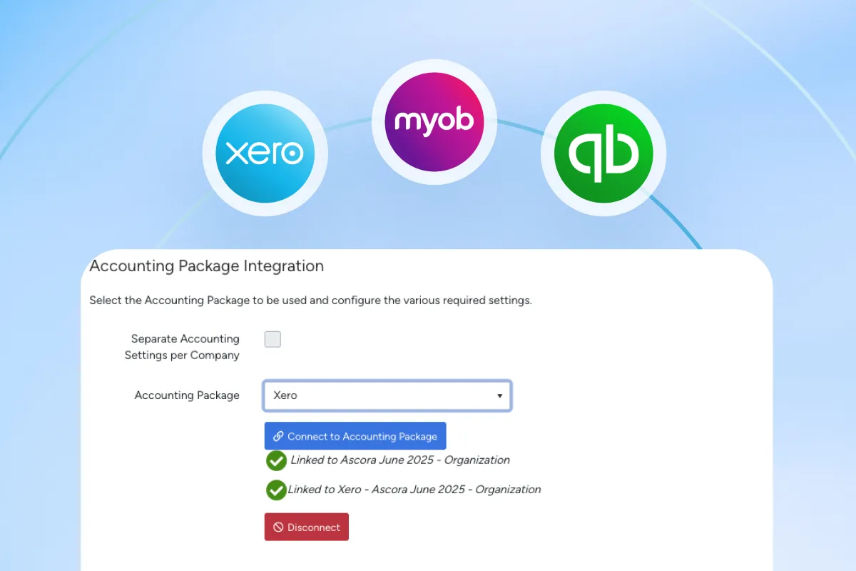 Native accounting integration feature.